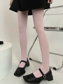 1条天鹅绒薄纱紧身裤，糖果色打底裤，百搭高弹 - 彩色 - 查看 14