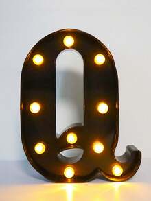 1pc 21.8cm/8.58in Holiday Party Lighting, Christmas Decor Light, Outdoor LED Light, Digits 0-9, Letters A-Z, Christmas Decor Digit Light, Holiday Accessories, Wedding Birthday Party Supplies, Room Scene Decor - Black - View 26