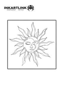 INKARTLINK Revolutionary Technology Tattoos, Semi-Permanent Tattoos, Moon, Sun, Realistic Tattoos, Heartfelt Tattoos, Temporary Tattoos, Fake Tattoos, Waterproof, Authentic Tattoo Appearance, Niche Design Tattoos, Fruit Tattoos, Plant Tattoos - Black - View 3