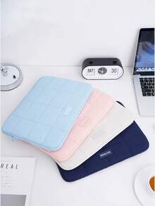 Creative New Fashion Travel Quilted Tablet Bag, Elegant Cute Personalized Tablet Laptop Organizer Bag, Digital Pouch, With Soft Padded Laptop Protective Case, Anti-Drop And Shock-Absorbing, Fits Phone, Tablet, Cables, USB Drive, Charger And Other Items Laptop Bag Laptop Case Laptop Sleeve Laptop Cover For Women For Men Travel Essentials - Multicolor - View 2