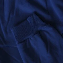 Printed  Hoodie | "So Many Books, So Little Time" Vintage - Navy Blue - View 6