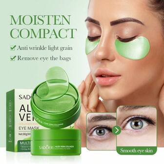 OBOVAY Aloe Vera & Collagen Soothing Eye Mask, Moisturizing & Hydrating For Dry Eye Area, Suitable For Autumn/Winter