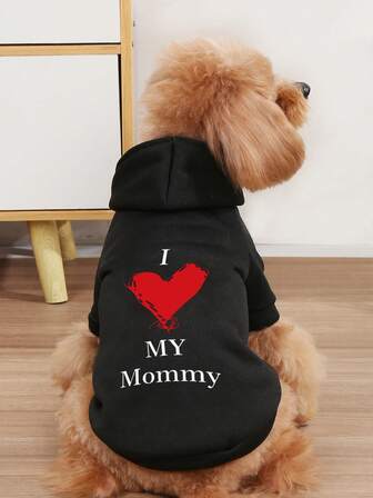 1pc Small Size Pet Sweatshirt, Warm Winter Fleece Clothing For Cats, Teddy, Poodle, Small Dogs & Puppies, Autumn/Winter, Anti-Shedding