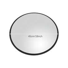 18 Inch Convex Security Mirror Wide Angle Round Traffic Mirror For Indoor Outdoor Use, Garage, Warehouse, Parking Lot - màu đen - Xem 2