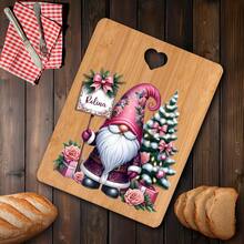 1pc Christmas Tray, Cutting Board, Customizable Name And Text, With Bow, Reindeer, And Snowflake Elements, Merry Christmas, Warm And Sweet Gift, High-End Housewarming Gift, High-Quality Kitchenware, Suitable For Parents, Couples, Wives And Cooking Couples, Valentine's Day Gift, For Holding Food And Fruits, Fashion On, Essential For Housewarming - Beige - View 25