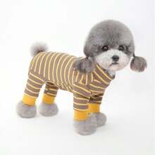 1 pieza Nueva ropa para mascotas, ropa de 4 patas para perros pequeños como Teddy, Pomerania, gatos, cómoda y transpirable ropa de dormir casual, adecuada para primavera, otoño e invierno