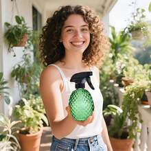 Botella de rociado de vidrio de 12 onzas para plantas de interior/exterior; Botella de rociado de solución de limpieza para limpieza del hogar