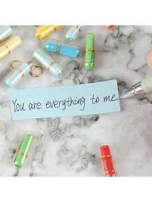 1 Piece Of Information In A Bottle, Including Hearts, Christmas Trees, Pudding Shapes, Cute Things To Give To Boyfriends/Girlfriends, Anniversary Love Letters, Birthdays, Valentine's Day, Mother's Day Gifts, - Multicolor - View 9