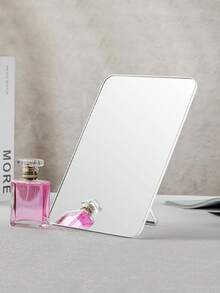 Portable Foldable Mirror 8x5 Inch, Multi-Position Stand & Hanging Hole, Compact Travel Essential White - White-without Magnetic - View 6
