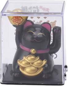 EstiloTendenciaEVGATSAUTO Waving Arm - Adorno De Gato De La Suerte, Brazo De AgitacióN, Ahorro De EnergíA, EnergíA Solar Para Restaurante (Dorado), EVGATSAUTOwzxgq27Uk4-14Calidad PremiumVersióN Mejorada - Negro - Ver 8