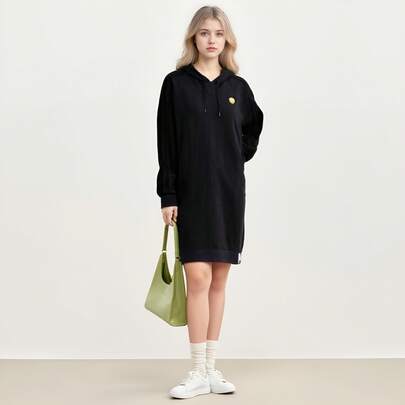  Adidas Neo Women's Casual Comfortable Long Sleeve Dress