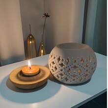 Large Hollow Coin Shaped Aroma Diffuser, Home Decor Fragrance Burner, Holiday Gift