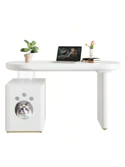 Bureau Pet Bed 117*50*76 Cm, Fully Painted, Rounded Curves, Cm Thick Legs, Stable Modern, Wit French Size XL view 6