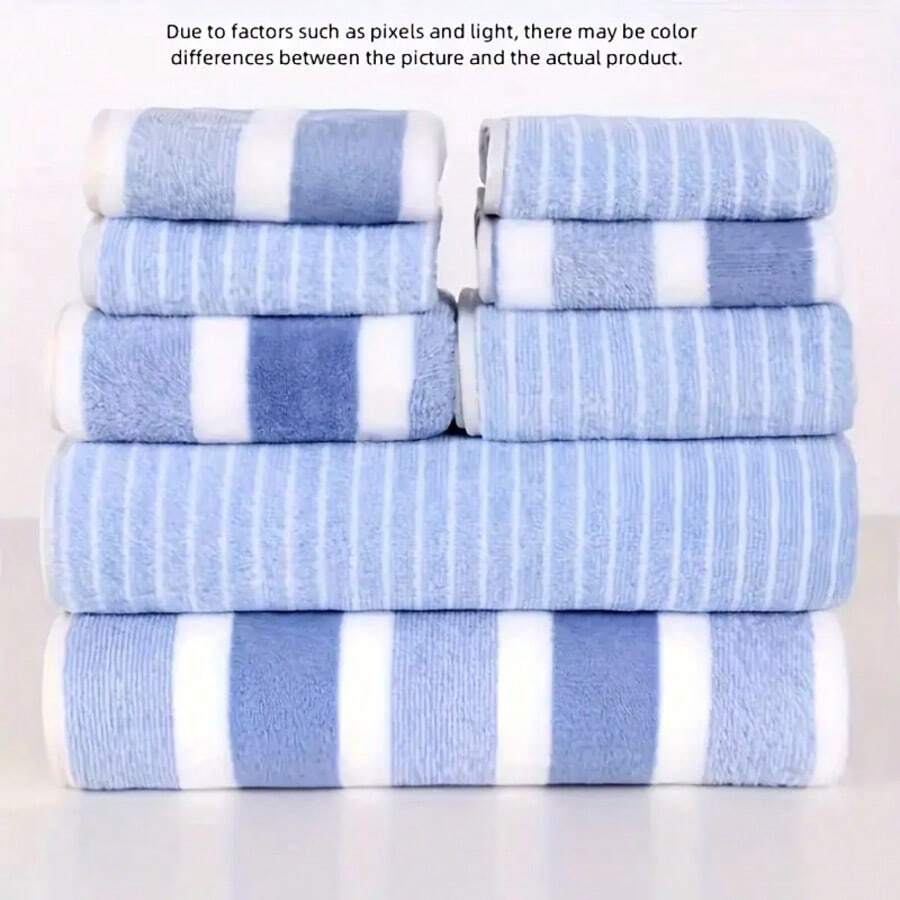 Towel & Bath Towel Sets - Blue - View 1