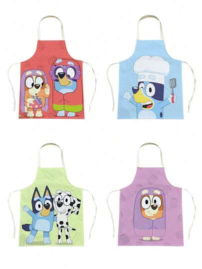 Bluey 1/2Pcs Cartoon Bluey Apron Mini Half Skirt Weaving Design Suitable For Kitchen Kitchen Accessories Handicraft Make Christmas Decoration