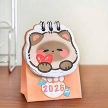 2026 Mini Cat Desk Calendar Cartoon Portable Creative Student Plan Desktop Check-In Desk Calendar Ornaments Office Desk Accessories - Multicolor - View 9