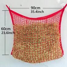 1pc Durable Slow Feeder Hay Net, Suitable For Horses And Goats - Easy To Fill, Large Opening Design - Black And White Color, Small Mesh Holes - Multicolor - View 9