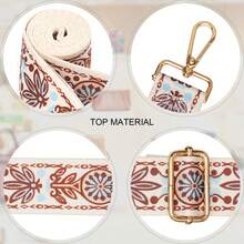 Fashionable Crossbody Bag Strap With A Vintage Bohemian Style, Featuring An Adjustable Shoulder Strap Length. Suitable For Crossbody Bags, Handbags, Shoulder Bags, And Other Types Of Bag Accessories. - 003 - 查看 3