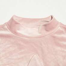 Adidas FN2792 Fashionable Women's Crew Neck Sweatshirt With Large Logo - Vitality Powder - View 3