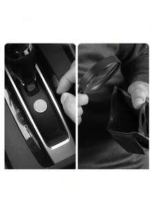 kumim 1pc Car Coin Storage Box, Car Coin Clip, Mixed Coin Bank, Multifunctional Adhesive Coin Holder For Car Car Storage Net Bag Car Items Car Storage Travel Essential1For Women Storage Organizer Travel Essentials Back To School Dormitory Storage Fall Decor - Multicolor - View 3