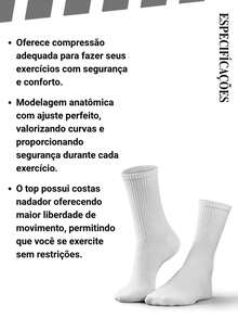 Pares de Meia Cano Alto Algodão Masculino Multicolor