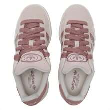 Adidas Zapatos casuales para mujer CAMPUS 00s W, zapatos deportivos casuales ligeros y cómodos JQ5804 - Blanco lechoso / Cuarzo milagroso / Marrón tierra cálido - Ver 4