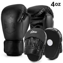 1 Set de Guantes de Boxeo de PU con Blancos de Mano y Pie, Equipo de Entrenamiento de Artes Marciales, Adecuado para el Hogar, Gimnasio de Boxeo, Estudio de Taekwondo, Bolsa de Golpeo - Multicolor - Ver 2
