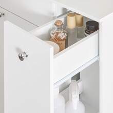 SoBuy Bathroom Cabinets, Tall Cabinet, Narrow Cabinet, Cabinet With Baskets