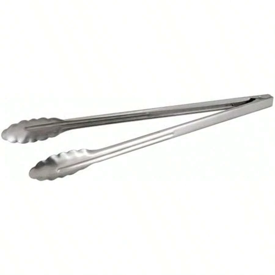 Winco - Pinza de acero inoxidable extra pesada con resorte en espiral, 12 pulgadas(40.6 cm (16 pulgadas) Pinzas utilitarias) - Tipo 1 - Ver 1