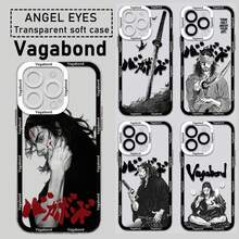 Funda de teléfono Vagabond Manga Miyamoto Musashi compatible con  15 14 13 12 11 Mini Pro Max X XR XSMax 6S 7 8 Plus SE20, funda transparente, compatible con funda de  17, funda de  17 Pro, funda de  17 Pro Max - TSY-166HY62717 - Ver 3