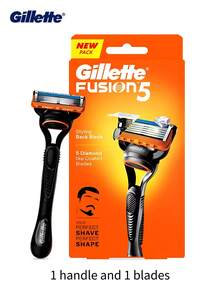 吉列锋隐5剃须刀，男士剃须刀，吉列男士剃须刀套装，5刀片，不锈钢材质 - 彩色 - 查看 12