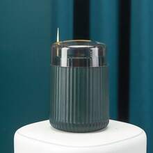 1/2-częściowy automatyczny dozownik wykałaczek Easy-Press – elegancki, plastikowy uchwyt, wysokiej jakości przenośna butelka na wykałaczki typu press, do dekoracji kuchni i jadalni