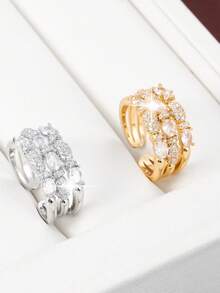 1 件精致简约五角星开口戒指，适合日常佩戴，适合食指 - 戒指 - 查看 19