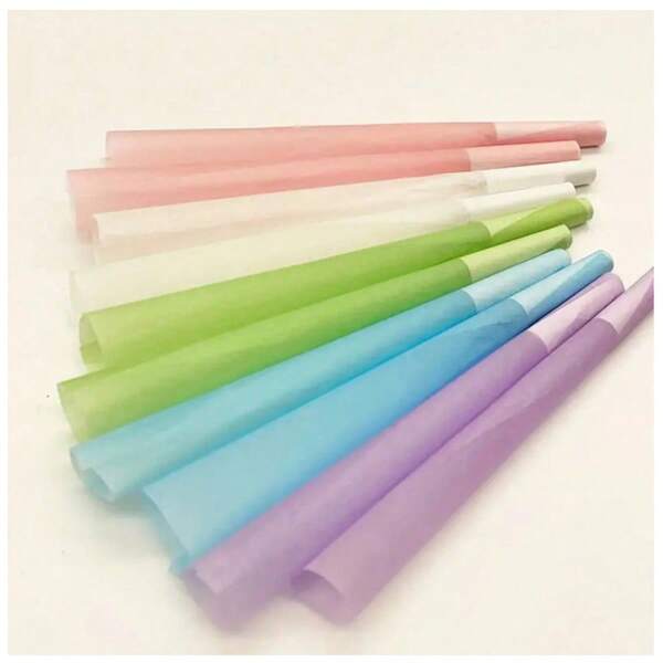 50/100 vorgerollte Zigarettenpapiere mit Füllvorrichtung, 5 Farben, extra groß 110mm mit spitzem vorgerolltem Kegel, langsam brennend, leicht zu füllende Raucherzubehör, Tabakzubehör, Papier, Geburtstagsgeschenk, Geschenk zu Feiertagen, Valentinstag Geschenk