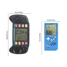 Consola de videojuegos clásica retro de bolsillo, consola de videojuegos clásica nostálgica con 23/49 juegos clásicos integrados de rompecabezas, tanque y carreras para adultos - Multicolor - Ver 10