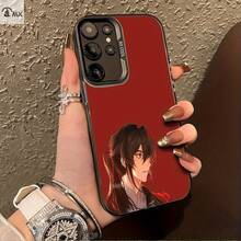 Funda de Teléfono Especial para Samsung Estilo Anime, Retrato Lateral de Personaje 1, Adecuada para Samsung Galaxy S25ULTRA, S24PLUS, S23FE, S21PRO, S22, S20+, A03S, A05S, A14, A31, A53, A34, A10, A04E, M04, A33, A35, A55, A72, A71, A70, A22, A16, A06, A20S, A54, Anti-suciedad, a la Moda, Colorida, Plateada IMD - Mezcla de colores - Ver 3