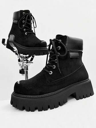 大码男鞋、摩托车皮靴、高帮工装靴、防滑工装靴、男士运动鞋