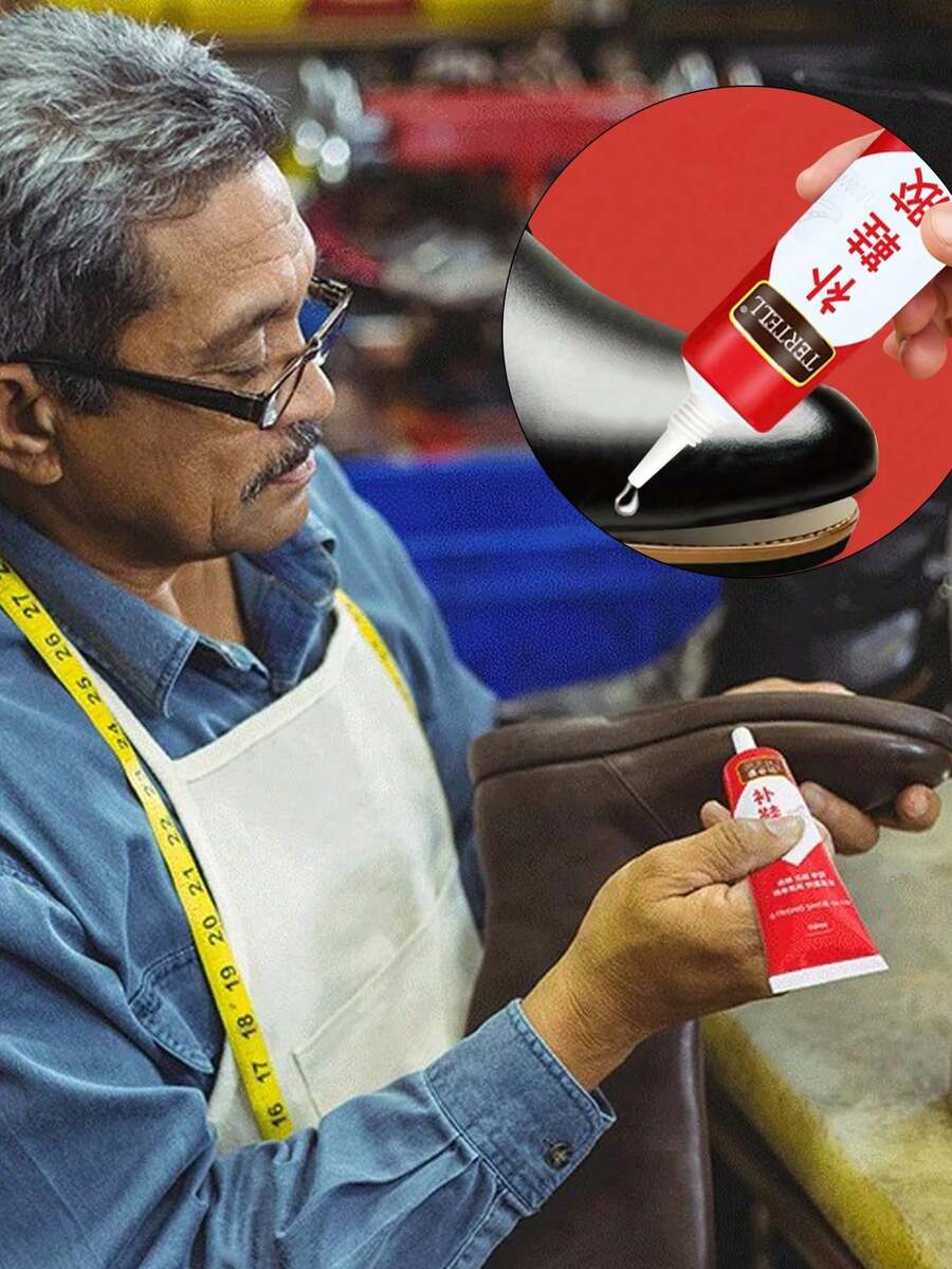 1pc Universal Shoe Repair Glue Strong Adhesive For Leather, Resin, Rubber Shoes And Preventing Cracks