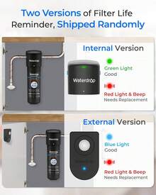 Waterdrop 10UA Under Sink Water Filter System, Reduces, /, Lead, Chlorine, Bad Taste & Odor, Under Counter Water Filter Direct Connect To Kitchen Faucet, NSF/ANSI 42 Certified, 8K Gallons - 黑色 - 查看 4