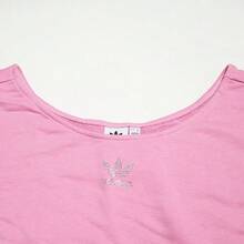 Adidas Fashionable Casual Versatile Women Long Sleeve Pullover Sweatshirt HF6775 - Pink - View 2