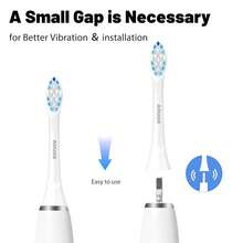 Replacement Toothbrush Brush Heads Compatible With Philips Sonicare Electric Rechargeable Toothbrushes, Tooth Brush Heads For  System, For Effective Cleansing And Whitening, Pack Of 8, White{Inchcolorinch:InchPack Of 8 Whiteinch} - 8 包白色 - 查看 6