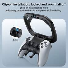 HONCAM PS控制器方向盘，带底座的赛车方向盘配件，通用PS控制器，180度方向