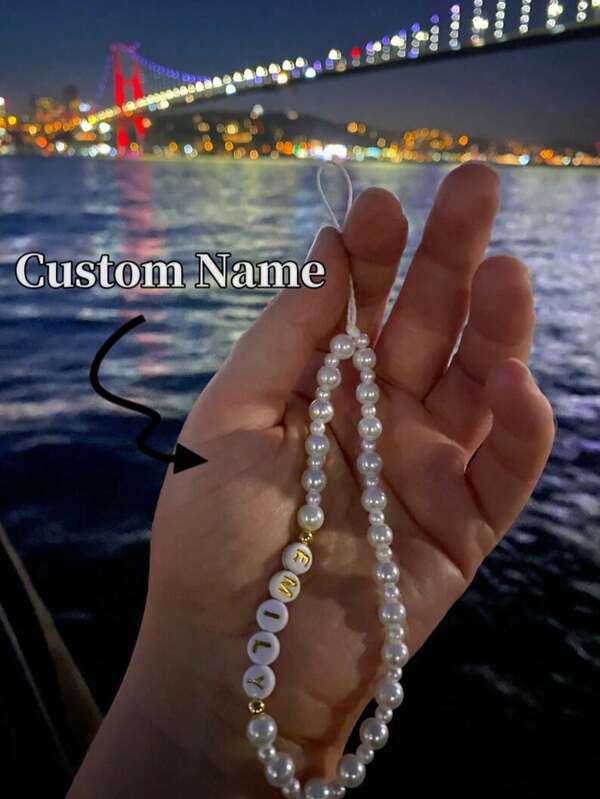 Customized Phone Charm, Customized Name Charm, DIY Name Phone Lanyard, Christmas Gift, Christmas Decoration, Holiday Gift