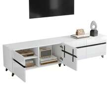 Television Stands & Entertainment Centers - White - View 4
