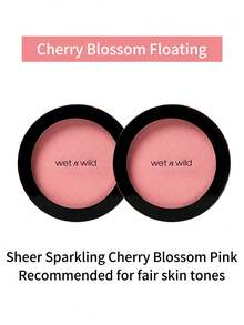 2支装 Wet N Wild Color Icon 腮红 - Revive Glow 哑光带柔和珠光，多色可选，适合专业人士和学生，方便携带 - 樱花色 - 櫻花飛舞*2 - 查看 6