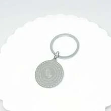 1pc Stainless Steel Blessing Hand Keychain, Unisex Key Ring, Bag Charm, Car Key Accessory, Suitable As Gift