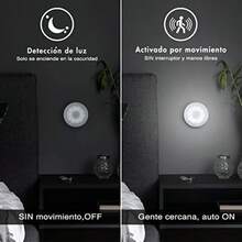 Step LightsLuces con Sensor de Movimiento DEKITA Luz Nocturna LED Recargable por USB Con Imán Ideal para Escaleras Sala Closet Estudio Cocina 3Pcs/ BlancoStep Lights - blanco - Ver 4