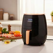 Fritadeira Elétrica Air Fryer 4,5l Preta E Vermelha 110/220v - preto 110V - Visão 4
