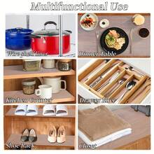 1卷防水防潮抽屉衬垫，适用于厨房橱柜、台面和衣柜 - 鞋柜专用纸，防水防潮EVA橱柜衬垫，适用于厨房、冰箱、衣柜 - 防滑可裁剪，春夏精选，伴娘礼物，房间、卧室装饰，海滩、旅行，男女皆宜，度假必备 - 彩色 - 查看 10