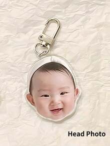 1pc Customized Acrylic Photo Keychain, Personalized Keychain With Your Own Picture, Unique Gift For Boyfriend/Girlfriend, Husband/Wife, Dad/Mom, Photos For Valentine's Day, Birthday, Youth Anniversary, Father's Day, Mother's Day Multi-Functional, Exquisite, Stylish, Unique, For Valentine's Day, For Weddings, For Housewarming,Warm Ambience, Autumn Home Refresh, Home Harmony